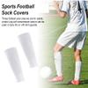 Ukontagood 4 Pairs Leg Sleeves for Soccer Socks, Shin Guard Sleeves to Accompany Anti-Slip Socks, Soccer Sleeve Socks for Youth Adults (White+Black) view 2