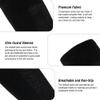 Ukontagood 4 Pairs Leg Sleeves for Soccer Socks, Shin Guard Sleeves to Accompany Anti-Slip Socks, Soccer Sleeve Socks for Youth Adults (White+Black) view 3