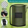 Hoiny Extra Large Soccer Ball Bag, 40" x 30" Drawstring Mesh Ball Bag with Pocket, Heavy Duty Sport Net Sack for Coaches, Storage Bag for Basketball, Volleyball, Gym Equipment, Swimming Gear (2) view 4