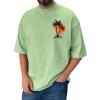 RTRDE Shirt, Graphic Tees Print Short Sleeve T-Shirts Summer Casual Tee Top Shirts Men Tees Workout Crew Shirts (S, Mint Green) view 1