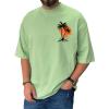 RTRDE Shirt, Graphic Tees Print Short Sleeve T-Shirts Summer Casual Tee Top Shirts Men Tees Workout Crew Shirts (S, Mint Green) view 2