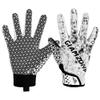 AIGEVTURE Youth Football Gloves Wide Receiver Best Gifts Kids Flag Football Receiving Gloves Boys Girls Black X-Large