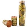 HealthGoodsIn Pure Copper Water Bottle with 2 Tumblers Set, Eco-Friendly, Reaping Ayurvedic Benefits with GIFT PACKAGING (Brown) view 3
