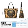 SDEGTHO MDATT Ancient World Globe Beach Bags for Women, Large Beach Tote Bags Beach Bag with Zipper Swim Pool Bag view 4