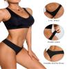DEANGELMON Seamless Thongs for Women No Show Thong Underwear Women Comfortable Multiple Pack(6P7,XS-New) view 3