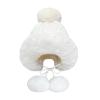 RYZGOJV Winter Beanie Hat for Women Plush Cotton Lined Pom Pom Hats for Girls Warm Winter Knit Skull Cap-White view 1