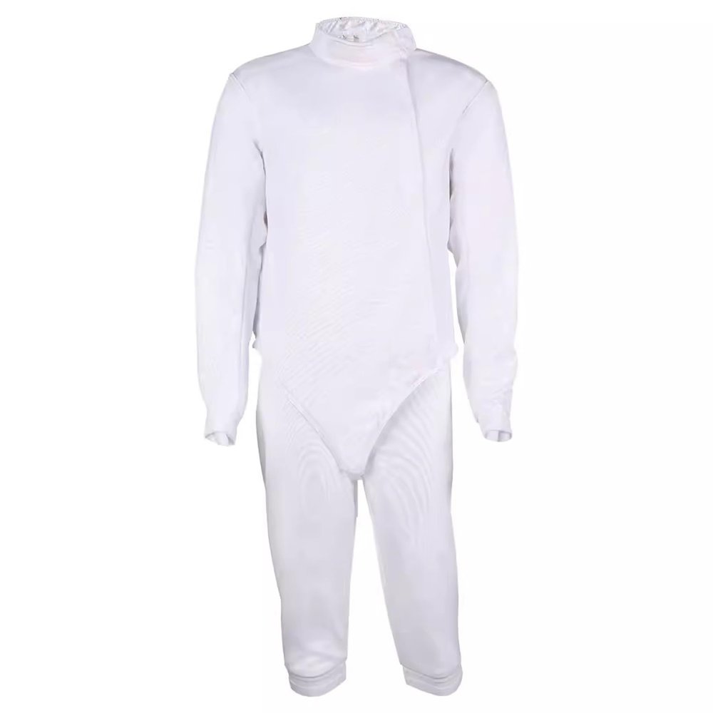 LYXXJRYBHD 450N Fencing Uniform Suit for Adults Kids, High-Strength Anti-stab, Jacket Pants Vest Set for Foil, Epee, Saber(Size:Left42)