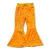 Yawoo Haan Shinny Baby Girls Bell Bottom Sequins Pants Orange view 1