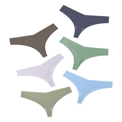 DEANGELMON Seamless Thongs for Women No Show Thong Underwear Women Comfortable Multiple Pack (6P10,XS-New)