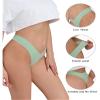 DEANGELMON Seamless Thongs for Women No Show Thong Underwear Women Comfortable Multiple Pack (6P10,XS-New) view 3