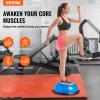 VEVOR 23-inch Half Exercise Ball Trainer, 660 lbs Capacity Balance Ball, Includes Resistance Bands and Pump, Ideal for Full Body Workouts, Yoga, and Strength Training at Home Gym, Blue view 2