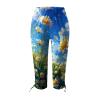 Leggings for Women 2024 Capri Pants Leggings Fitness Tights Workout Print Gym Capri Trousers 3/4 Length Cropped Pants view 3