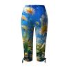 Leggings for Women 2024 Capri Pants Leggings Fitness Tights Workout Print Gym Capri Trousers 3/4 Length Cropped Pants view 4
