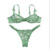Lilosy Sexy Lingerie Set 2 Piece Women Bra and Panty Bow Light Green L view 3