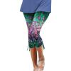 Leggings for Women 2024 Capri Pants Leggings Fitness Tights Workout Print Gym Capri Trousers 3/4 Length Cropped Pants view 1