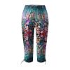 Leggings for Women 2024 Capri Pants Leggings Fitness Tights Workout Print Gym Capri Trousers 3/4 Length Cropped Pants view 3
