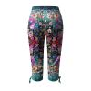 Leggings for Women 2024 Capri Pants Leggings Fitness Tights Workout Print Gym Capri Trousers 3/4 Length Cropped Pants view 4