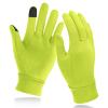 Unigear Running Gloves, Touch Screen Anti-Slip Lightweight Gloves Liners for Cycling Biking Sporting Driving for Men Women (ChartreuseMedium) view 1