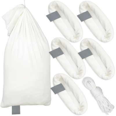 6 Pack Elk Game Bags Hunting Meat Bags Breathable Rolled Heavy Duty Quarter Bag with Reflective Strip for Elk Caribou, Moose, Deer, 48inch x 4, 28inch x 2