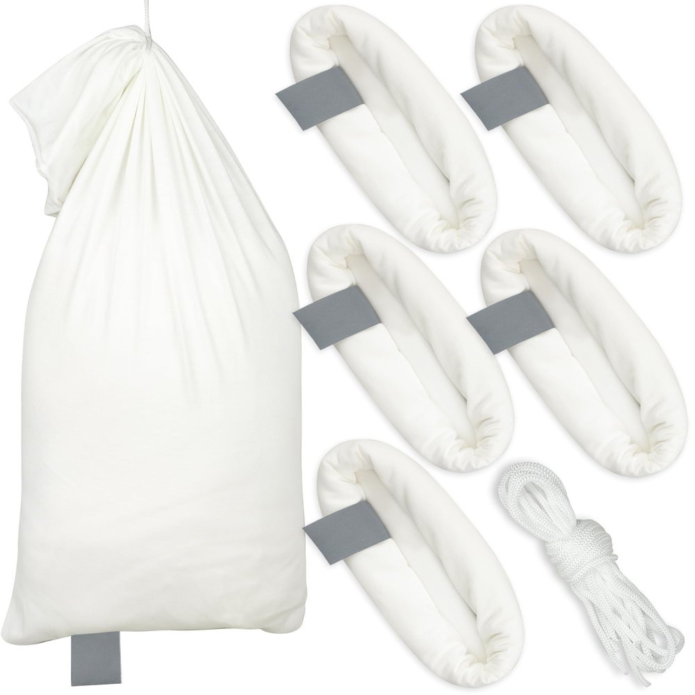 6 Pack Elk Game Bags Hunting Meat Bags Breathable Rolled Heavy Duty Quarter Bag with Reflective Strip for Elk Caribou, Moose, Deer, 48inch x 4, 28inch x 2