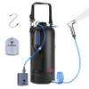 Teamaze Camping Shower,12L Portable Camp Shower Bag with Upgraded Screw Lid, Auto Pressure Pump, Solar Shower, Camping Shower Head for Beach Camping, Hiking, Traveling, Washing view 1