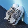 Cozystep Toddler Boys Girls Slip On Canvas Sneakers Cartoon Dinasour Printed Little Kid Unisex Adjustable Strap Walking Shoes Lazy Shoes with Hook and Loops view 2