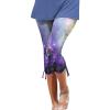 Leggings for Women 2024 Capri Pants Leggings Fitness Tights Workout Print Gym Capri Trousers 3/4 Length Cropped Pants view 1