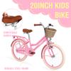 20" Inch Girls Bike Kids Bike Girl Bicycle 20 Bike 20 Bikes for Girls Ages 7 8 9 10 Years Old,MTB Single Speed Bicycle,Enclosed Chainguard Kids' Bicycles,Light Pink view 2