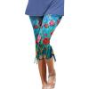 Leggings for Women 2024 Capri Pants Leggings Fitness Tights Workout Print Gym Capri Trousers 3/4 Length Cropped Pants view 1