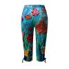 Leggings for Women 2024 Capri Pants Leggings Fitness Tights Workout Print Gym Capri Trousers 3/4 Length Cropped Pants view 4