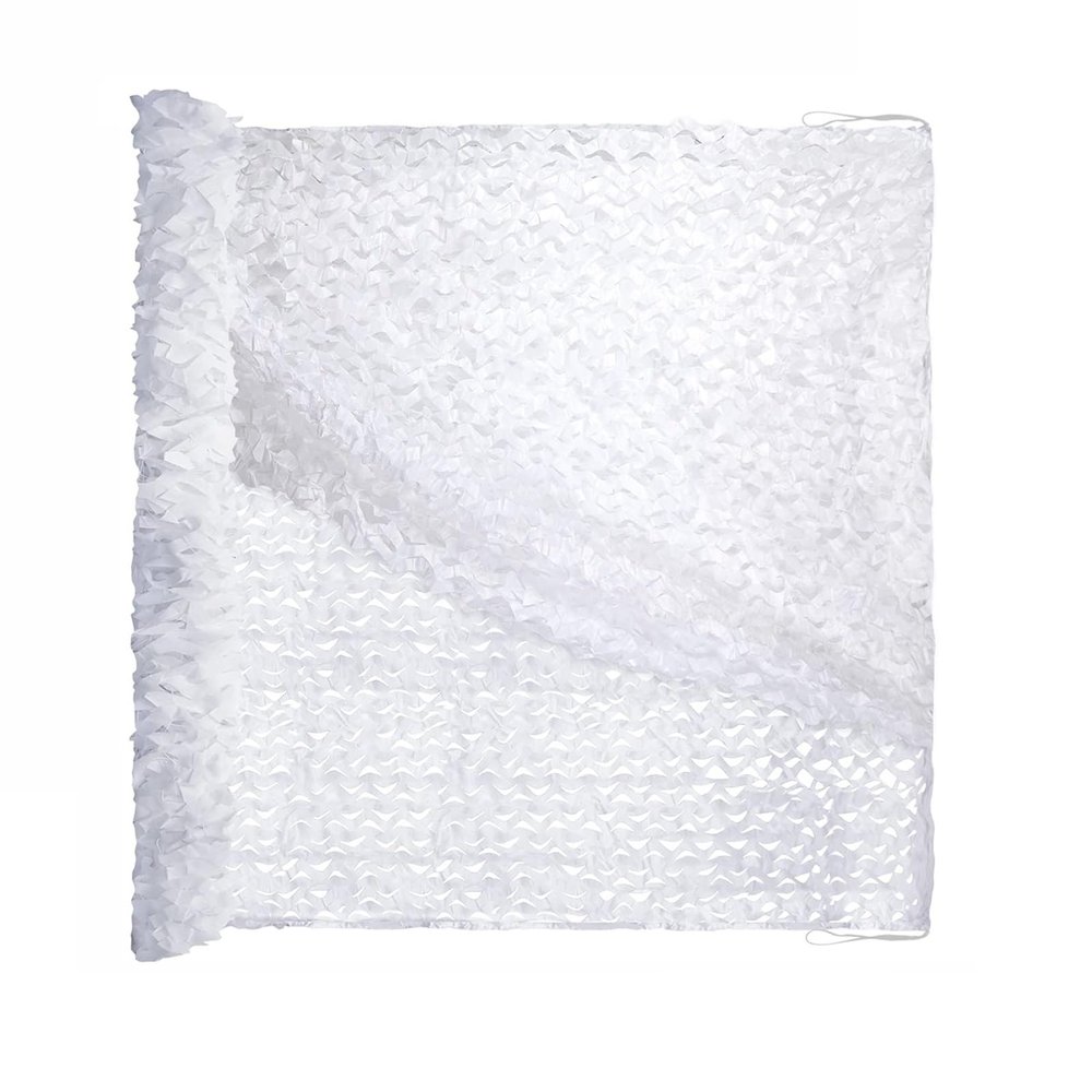 HSPLXYT Camo Netting, Camouflage Net, Military Hunting Mesh Nets, Double-Layer, 150D, White, Various Sizes, for Decoration, Camouflage and Sun Shading(Size:200x300cm/6.6x9.8ft)