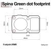 SPINA OPTICS Gun Sights 3 MOA Green Dot Sight Reflex Sights Compatible for Picatinny Rail,Not Red Dot Sight,with Transparent Lens Protection Cover view 2
