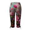 Leggings for Women 2024 Capri Pants Leggings Fitness Tights Workout Print Gym Capri Trousers 3/4 Length Cropped Pants view 4