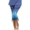 Leggings for Women 2024 Capri Pants Leggings Fitness Tights Workout Print Gym Capri Trousers 3/4 Length Cropped Pants view 1