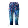 Leggings for Women 2024 Capri Pants Leggings Fitness Tights Workout Print Gym Capri Trousers 3/4 Length Cropped Pants view 3