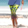 Leggings for Women 2024 Capri Pants Leggings Fitness Tights Workout Print Gym Capri Trousers 3/4 Length Cropped Pants view 2