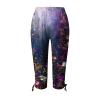 Leggings for Women 2024 Capri Pants Leggings Fitness Tights Workout Print Gym Capri Trousers 3/4 Length Cropped Pants view 4