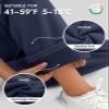 ATHMILE Womens Flare Sweatpants Fleece Lined Baggy Extra Long Cute Pants High Wasited Athletic Joggers with Pockets Navy Blue view 3