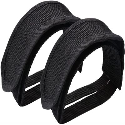 2Pcs Black Beam Strap Pedal Straps Cycling Kids Bike Foot Pedal Straps Toe Clips Straps Tape Cycling Parts and Components for Fixed Gear Bike