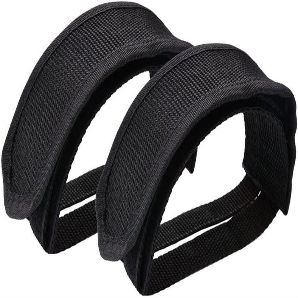 2Pcs Black Beam Strap Pedal Straps Cycling Kids Bike Foot Pedal Straps Toe Clips Straps Tape Cycling Parts and Components for Fixed Gear Bike