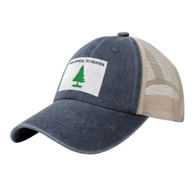 an Appeal to Heaven Flag Baseball Cap Women Men Mesh-Back Hat Retro Trucker Hats Sun Hat
