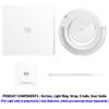 SAYZER ITZY Lightstick Official Light Ring with Cradle Kpop Merch Merchandise, Standard, White view 3