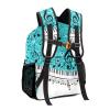 CUXWEOT Personalized Waterproof School Daypack Piano Music Notes Light Blue Print Shoulders Bags Backpack view 3