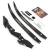 62 Inch ILF American Hunting Bow 25-60Lbs Metal Riser Competition Athletic Recurve Bow for Adult Right Handed Hunting Longbow (Earth, 35 lbs) view 3