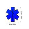 2 Star of Life Enamel Pins, Emergency Medical Response Metal Alloy Pins view 3