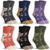 SeeyAN Kids Merino Wool Socks Boys Girls Hiking Boot Winter Thermal Warm Cozy Soft Toddler Thick Crew Socks 6 Pairs (6 Pairs Heel Bear, 4-7 Years) view 1