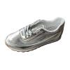 NineFit Basics Women Lace Up Sneakers Casual Walking Shoes Low top Fashion Sneakers Sneakers for Women Comfortable Flats Breathable Slip on Sneakers Women Slip on Shoes Silver, 9 view 1