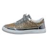 Generic Fashion Glitter Sneakers | Sparkly Bling Bedazzled Shiny Shoes for Women Casual Lace Up Sneakers Lightweight Breathable Walking Sneakers for Women Outdoor Comfortable Board Shoes, 9, Silver view 1