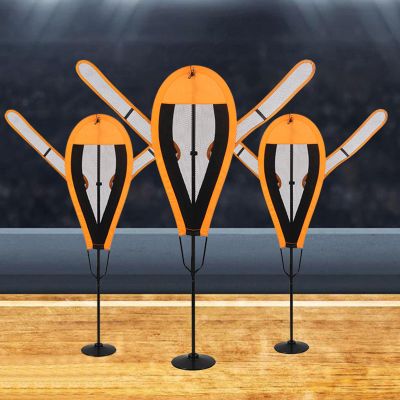 Kunovo 3 Pcs Basketball Shoot Training Dummy, People Wall Obstacles Throwing Trainer for Volleyball/Soccer, Adjustable Height Defensive Mannequin