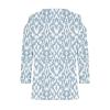 Women's 3/4 Sleeve Tops V Neck Cold Shoulder Loose Blouse Boho Floral Graphic Tees Womens Summer Tops Dressy Casual Light Blue view 4
